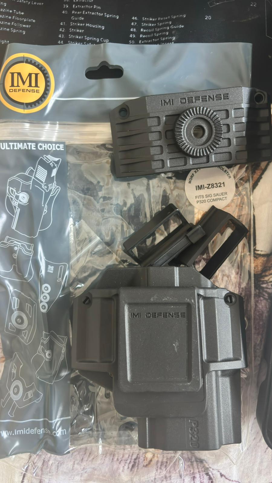SIG Sauer P320 XCompact, כולל כוונת השלכה + כוונת ברזל ייחודיות + נרתיק איכותי וורסטילי 5