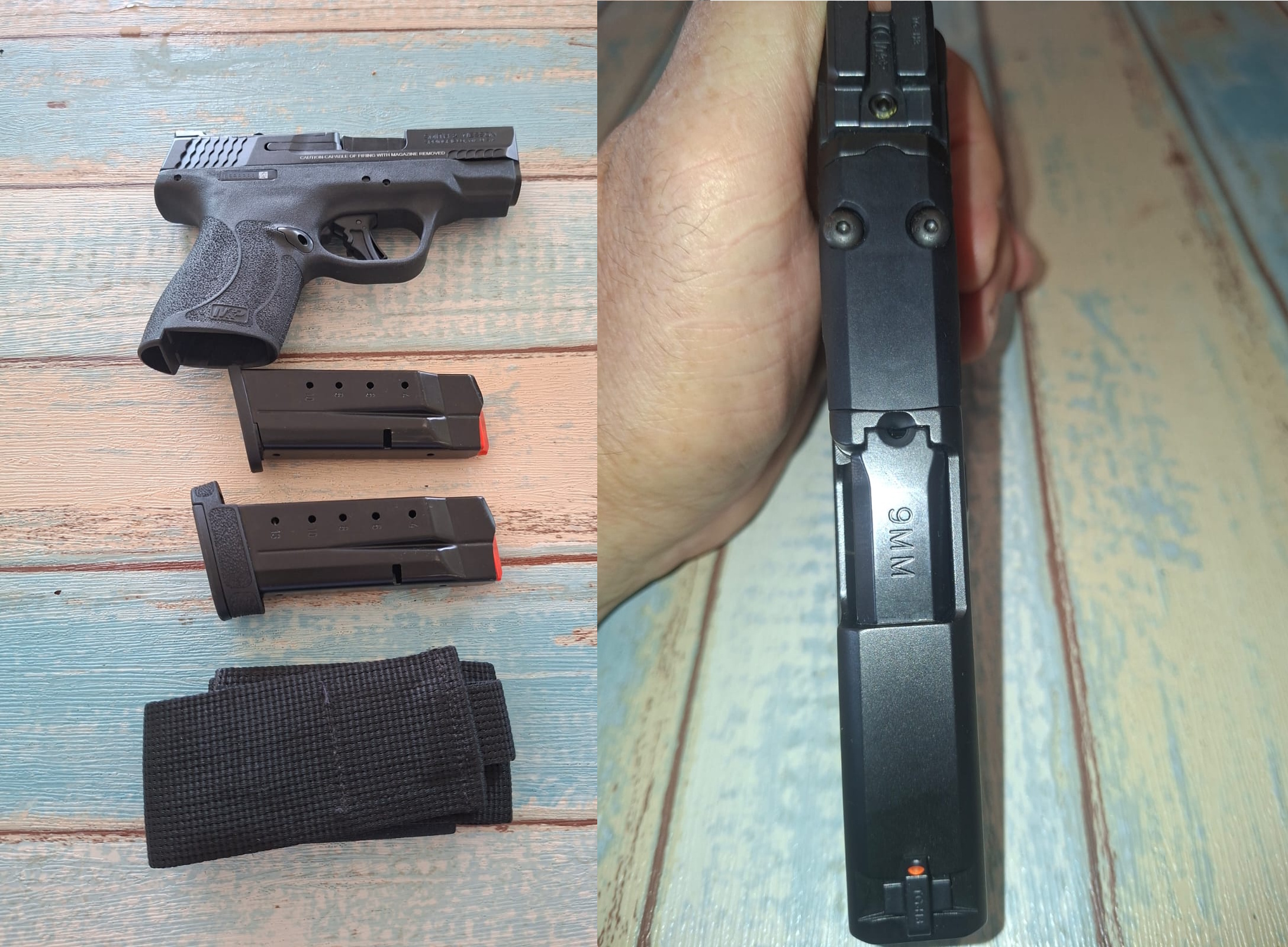 אקדח מעולה להסלקה ונשיאה יום יומית  M&P 9 SHIELD PLUS  - לדגם זה יש הכנה לכוונת השלכה 2