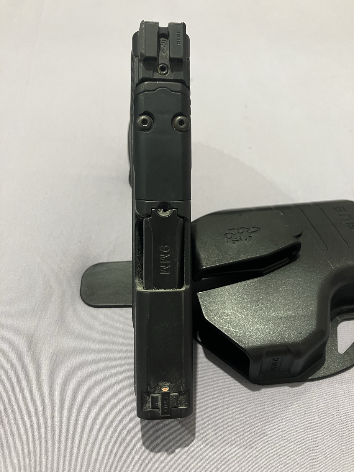 סמית אנד ווסון M&P Shield Plus 9 מ"מ — כמו חדש, 3 מחסניות + נרתיק + כספת 5